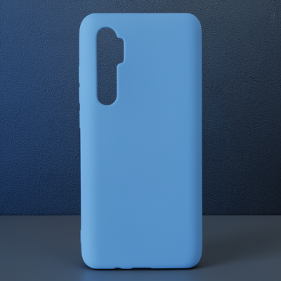 Xiaomi Mi Note 10 Lite Kılıf Nano İçi Kadife Silikon - Mavi