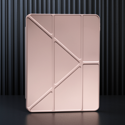 Xiaomi Pad 6 Kılıf Kalemlikli Mars Tablet Kılıfı - Rose Gold