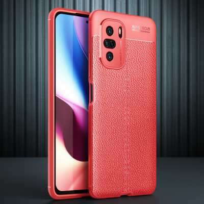 Xiaomi Poco F3 Kılıf Auto Focus Kapak - Kırmızı
