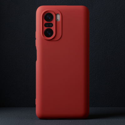 Xiaomi Poco F3 Kılıf First Silikon - Kırmızı