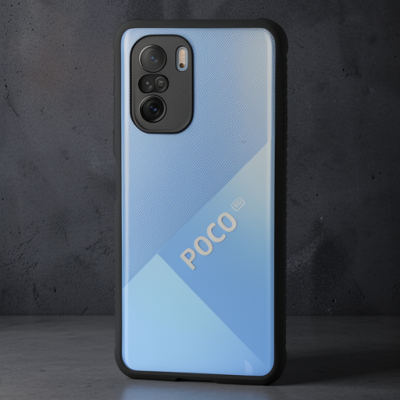 Xiaomi Poco F3 Kılıf Miami Şeffaf Silikon - Koyu Yeşil