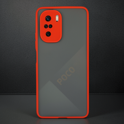 Xiaomi Poco F3 Kılıf Montreal Silikon Kapak - Kırmızı