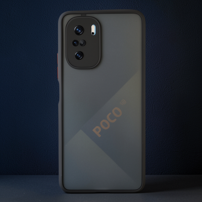 Xiaomi Poco F3 Kılıf Montreal Silikon Kapak - Siyah