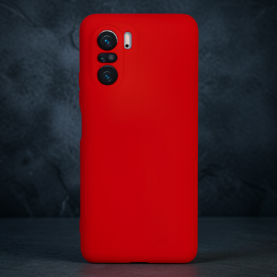 Xiaomi Poco F3 Kılıf Nano İçi Kadife Silikon - Kırmızı