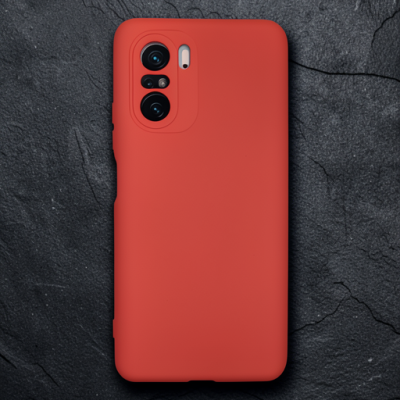 Xiaomi Poco F3 Kılıf Nano İçi Kadife Silikon - Turuncu