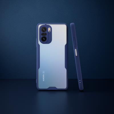 Xiaomi Poco F3 Kılıf Platin Silikon - Lacivert