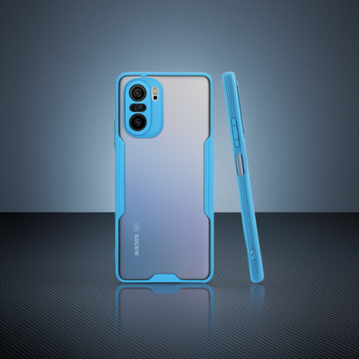Xiaomi Poco F3 Kılıf Platin Silikon - Mavi