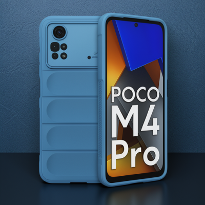 Xiaomi Poco M4 Pro 4g Kılıf Optimum Silikon - Sky Blue