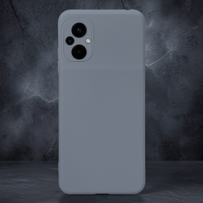 Xiaomi Poco M5 Kılıf Nano İçi Kadife Silikon - Gri