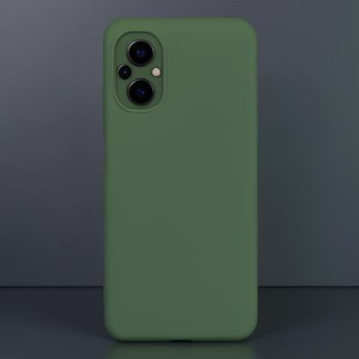 Xiaomi Poco M5 Kılıf Nano İçi Kadife Silikon - Koyu Yeşil