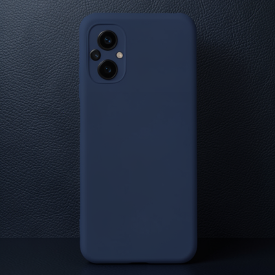 Xiaomi Poco M5 Kılıf Nano İçi Kadife Silikon - Lacivert