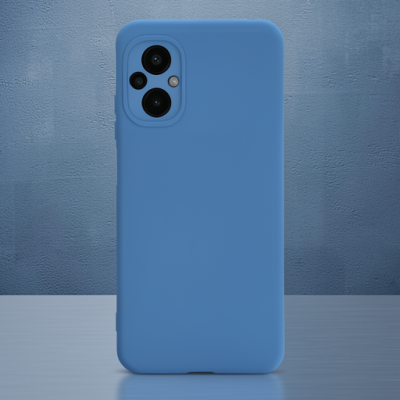 Xiaomi Poco M5 Kılıf Nano İçi Kadife Silikon - Mavi