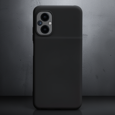 Xiaomi Poco M5 Kılıf Nano İçi Kadife Silikon - Siyah