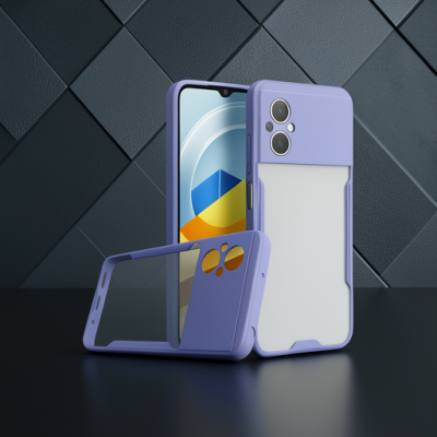 Xiaomi Poco M5 Kılıf Platin Silikon - Lila