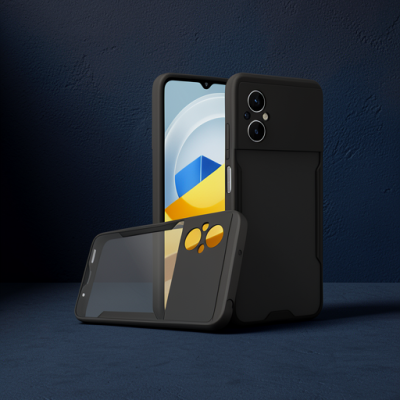 Xiaomi Poco M5 Kılıf Platin Silikon - Siyah