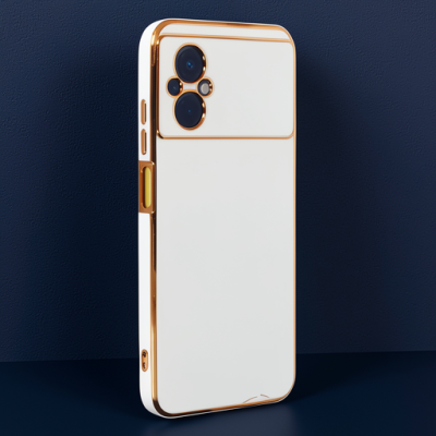 Xiaomi Poco M5 Kılıf Volet Silikon - Beyaz