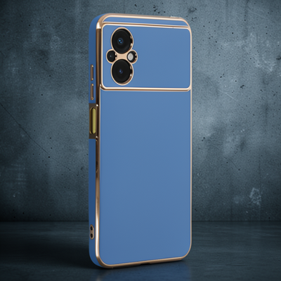 Xiaomi Poco M5 Kılıf Volet Silikon - Mavi