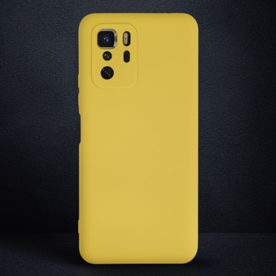 Xiaomi Poco X3 Gt Kılıf Nano İçi Kadife Silikon - Sarı
