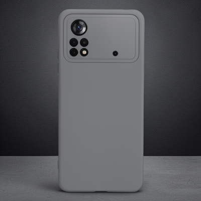 Xiaomi Poco X4 Pro 5g Kılıf Nano İçi Kadife Silikon - Gri
