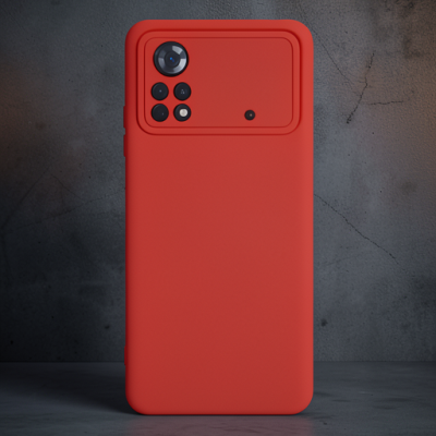 Xiaomi Poco X4 Pro 5g Kılıf Nano İçi Kadife Silikon - Kırmızı