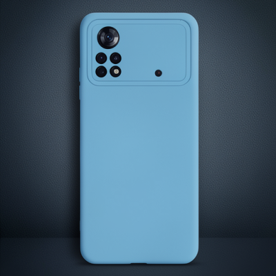 Xiaomi Poco X4 Pro 5g Kılıf Nano İçi Kadife Silikon - Mavi