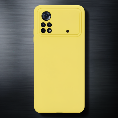 Xiaomi Poco X4 Pro 5g Kılıf Nano İçi Kadife Silikon - Sarı