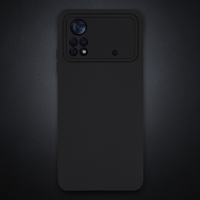 Xiaomi Poco X4 Pro 5g Kılıf Nano İçi Kadife Silikon - Siyah