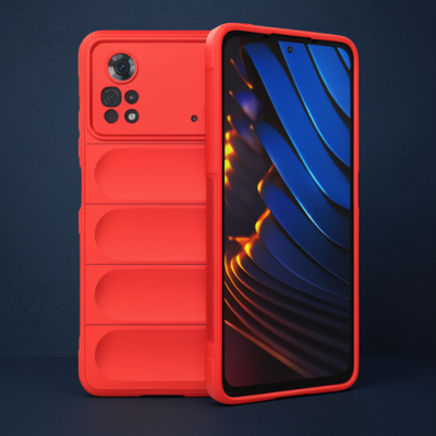 Xiaomi Poco X4 Pro 5g Kılıf Optimum Silikon - Kırmızı