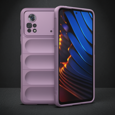 Xiaomi Poco X4 Pro 5g Kılıf Optimum Silikon - Mor
