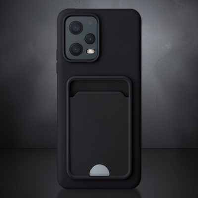Xiaomi Poco X5 5g Kılıf Kelvin Kartvizitli Silikon - Siyah