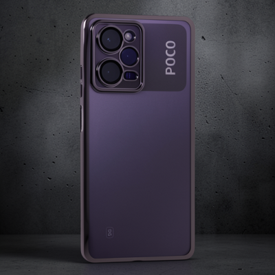Xiaomi Poco X5 Pro 5g Kılıf Razer Lensli Silikon - Mor