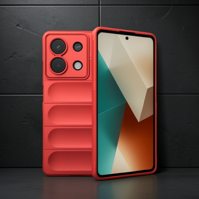 Xiaomi Poco X6 Kılıf Optimum Silikon - Kırmızı
