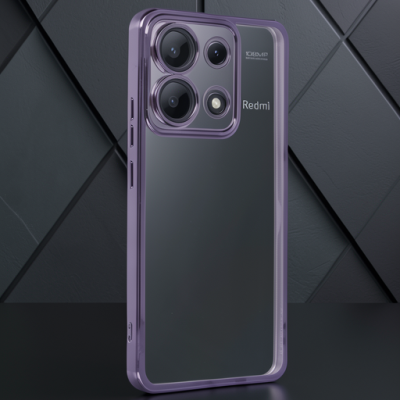 Xiaomi Poco X6 Kılıf Razer Lensli Silikon - Mor