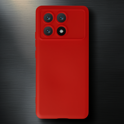 Xiaomi Poco X6 Pro Kılıf Nano İçi Kadife Silikon - Kırmızı