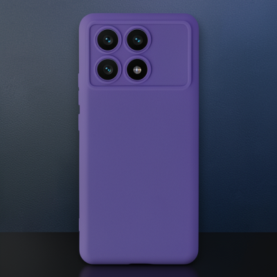 Xiaomi Poco X6 Pro Kılıf Nano İçi Kadife Silikon - Mor