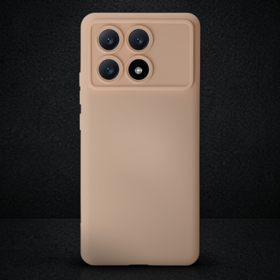 Xiaomi Poco X6 Pro Kılıf Nano İçi Kadife Silikon - Pudra