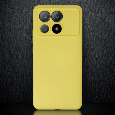 Xiaomi Poco X6 Pro Kılıf Nano İçi Kadife Silikon - Sarı