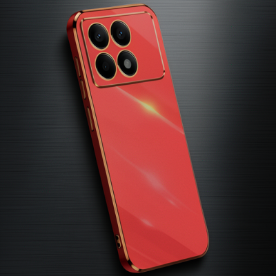 Xiaomi Poco X6 Pro Kılıf Volet Silikon - Kırmızı