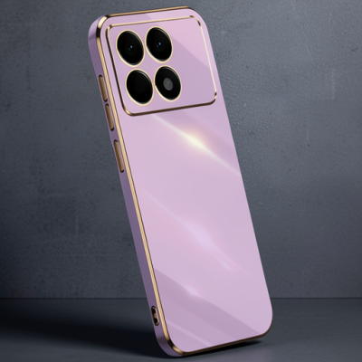 Xiaomi Poco X6 Pro Kılıf Volet Silikon - Mor