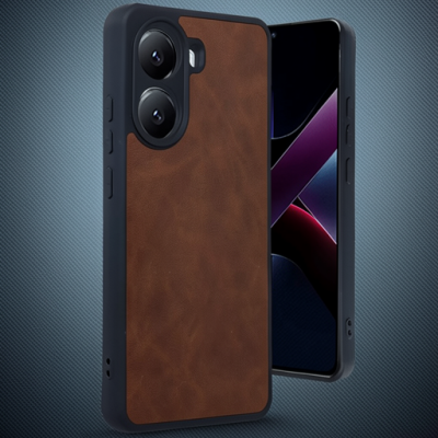 Xiaomi Poco X7 Pro Kılıf Aras Deri Kapak - Taba