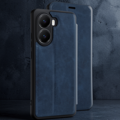 Xiaomi Poco X7 Pro Kılıf Flip Cover - Lacivert