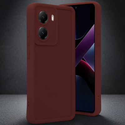 Xiaomi Poco X7 Pro Viera Silikon - Bordo
