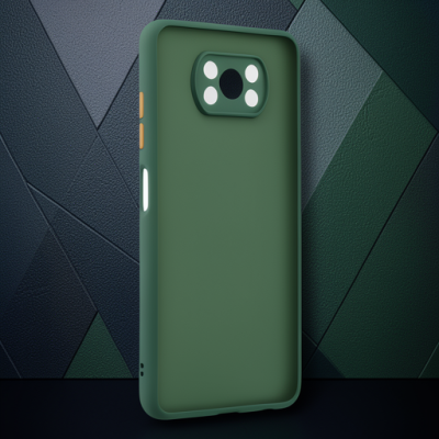 Xiaomi Pocophone X3 Kılıf Montreal Silikon Kapak - Yeşil