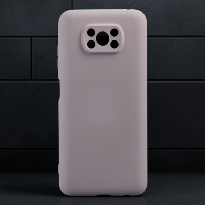 Xiaomi Pocophone X3 Kılıf Nano İçi Kadife Silikon - Pudra