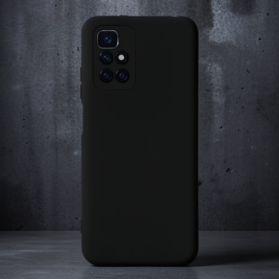 Xiaomi Redmi 10 2022 Kılıf Nano İçi Kadife Silikon - Siyah