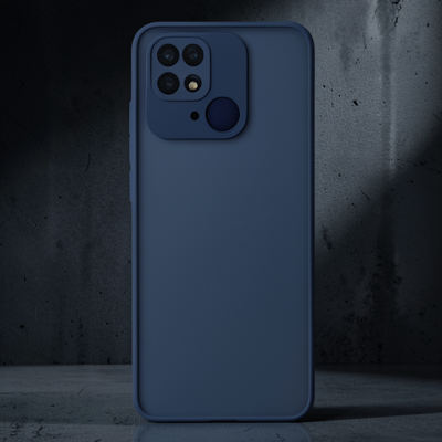 Xiaomi Redmi 10c Kılıf Montreal Silikon Kapak - Lacivert