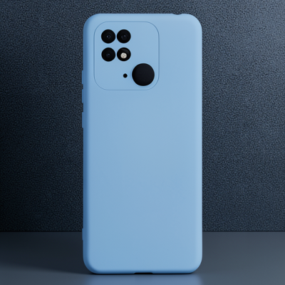 Xiaomi Redmi 10c Kılıf Nano İçi Kadife Silikon - Mavi