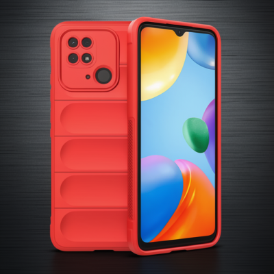 Xiaomi Redmi 10c Kılıf Optimum Silikon - Kırmızı