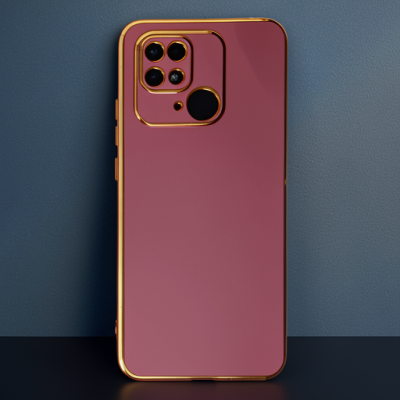 Xiaomi Redmi 10c Kılıf Volet Silikon - Kırmızı