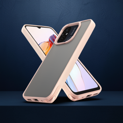 Xiaomi Redmi 12c Kılıf Elegant Kapak - Pudra
